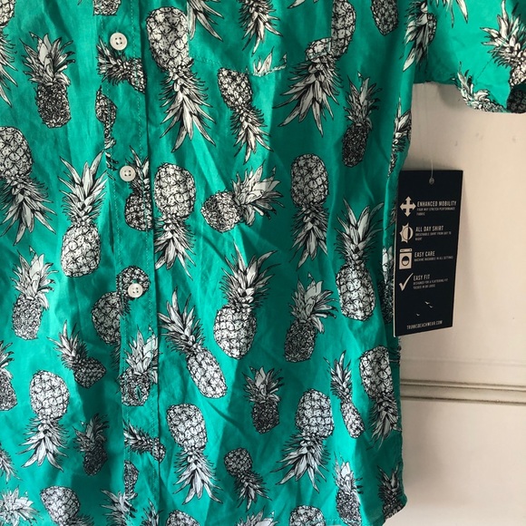 Trunks Surf and Swim CO. Pineapple Print Shirt S - Picture 5 of 8